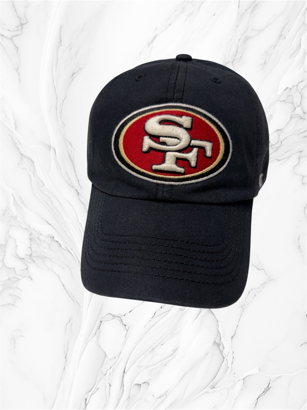 47’ brand black NFL San Francisco 49ers embroidered hat fitted size XL unisex